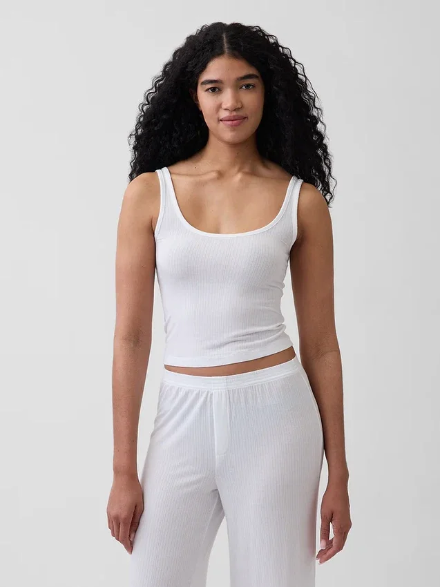 Débardeur de pyjama en modal côtelé ultra-doux