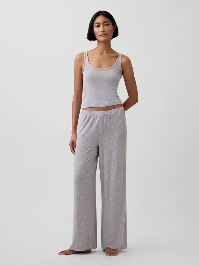 Débardeur de pyjama en modal côtelé ultra-doux