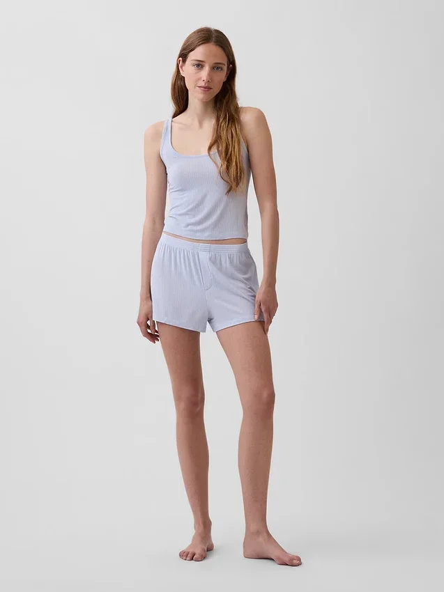 Débardeur de pyjama en modal côtelé ultra-doux
