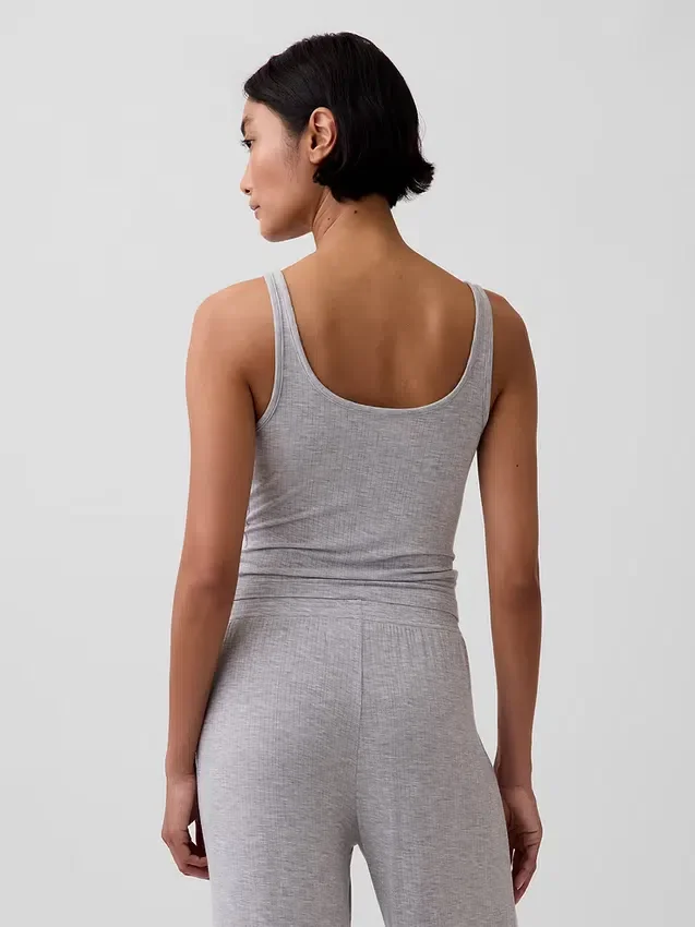 Débardeur de pyjama en modal côtelé ultra-doux