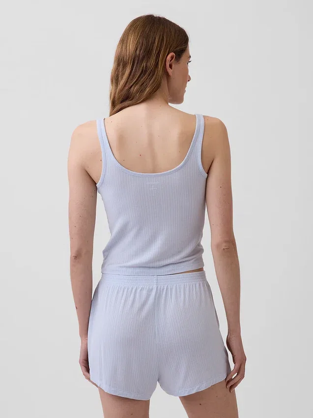Débardeur de pyjama en modal côtelé ultra-doux