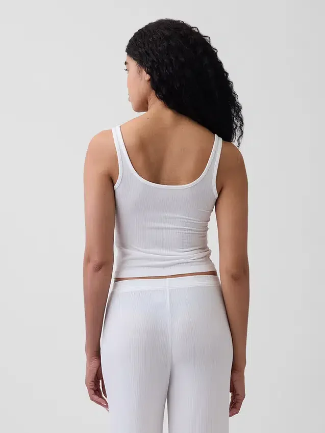 Débardeur de pyjama en modal côtelé ultra-doux