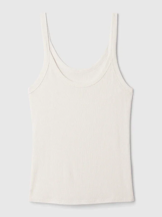 Débardeur de pyjama à fines côtes