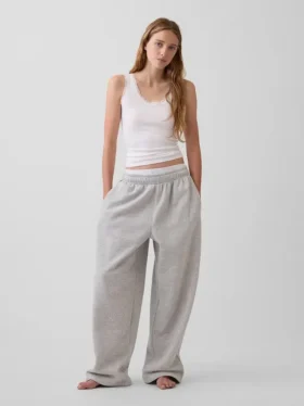 Débardeur de pyjama à fines côtes et bordure en dentelle