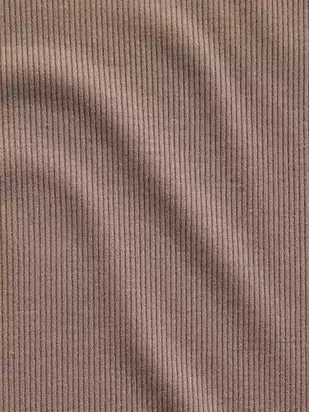 Débardeur de pyjama à fines côtes et bordure en dentelle