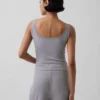 Débardeur de pyjama Henley en dentelle à mini-côtes