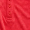 Débardeur de pyjama Henley en dentelle à mini-côtes