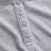 Débardeur de pyjama Henley en dentelle à mini-côtes