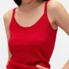 Débardeur de pyjama léger en tricot CashSoft à motif de cœurs en pointelle