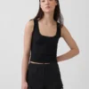 Débardeur de pyjama ultra-doux en modal avec bordure en dentelle