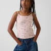 Débardeur en coton à côtes pointelles pour enfant