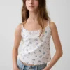 Débardeur en coton à côtes pointelles pour enfant