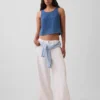 Débardeur en denim de gaze de coton
