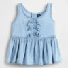 Débardeur en denim à nœud pour Bébé & Enfant