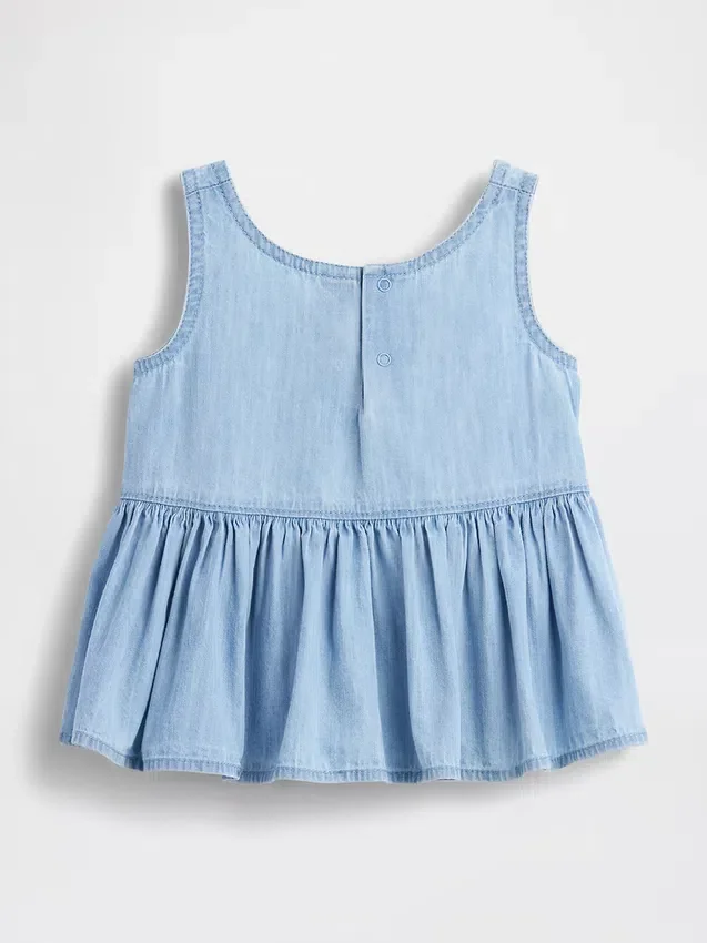 Débardeur en denim à nœud pour Bébé & Enfant