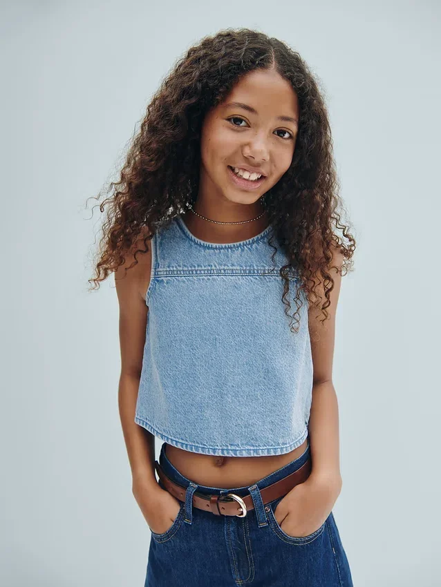 Débardeur en denim pour enfant
