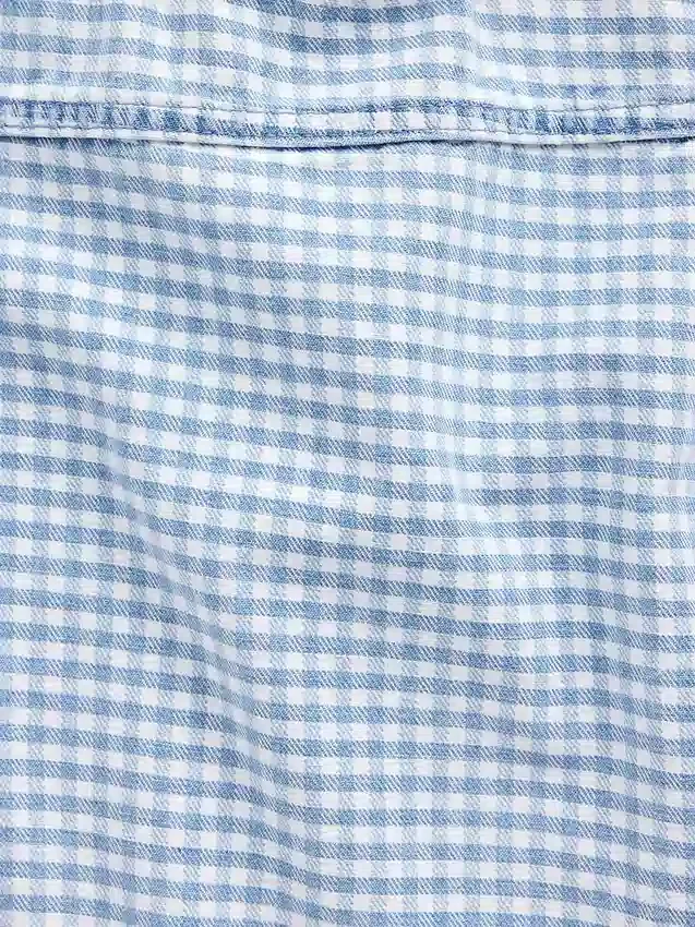 Débardeur en denim vichy pour enfant