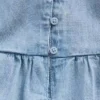 Débardeur en denim à volants pour enfants