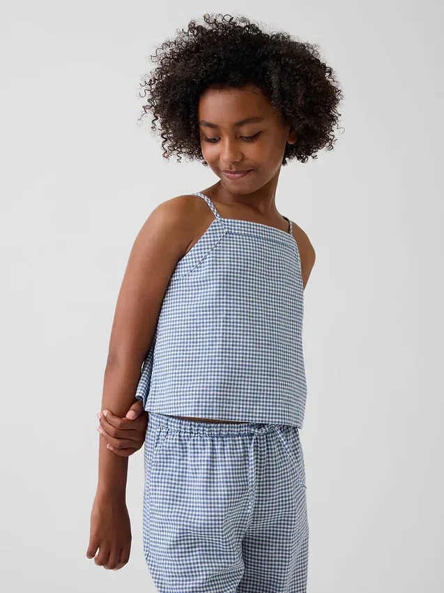 Débardeur en lin et coton pour enfants