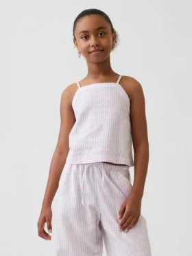 Débardeur en lin et coton pour enfants