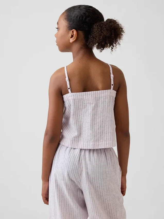 Débardeur en lin et coton pour enfants