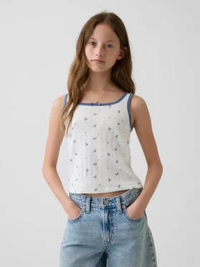 Débardeur en pointelle pour enfants