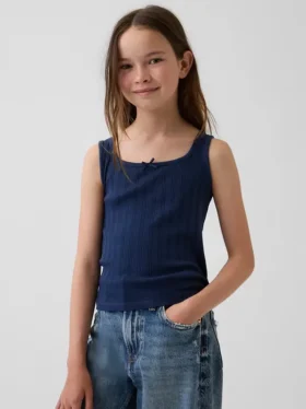 Débardeur en pointelle pour enfants