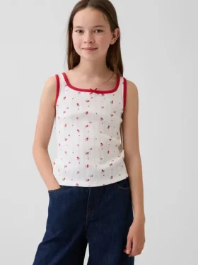 Débardeur en pointelle pour enfants