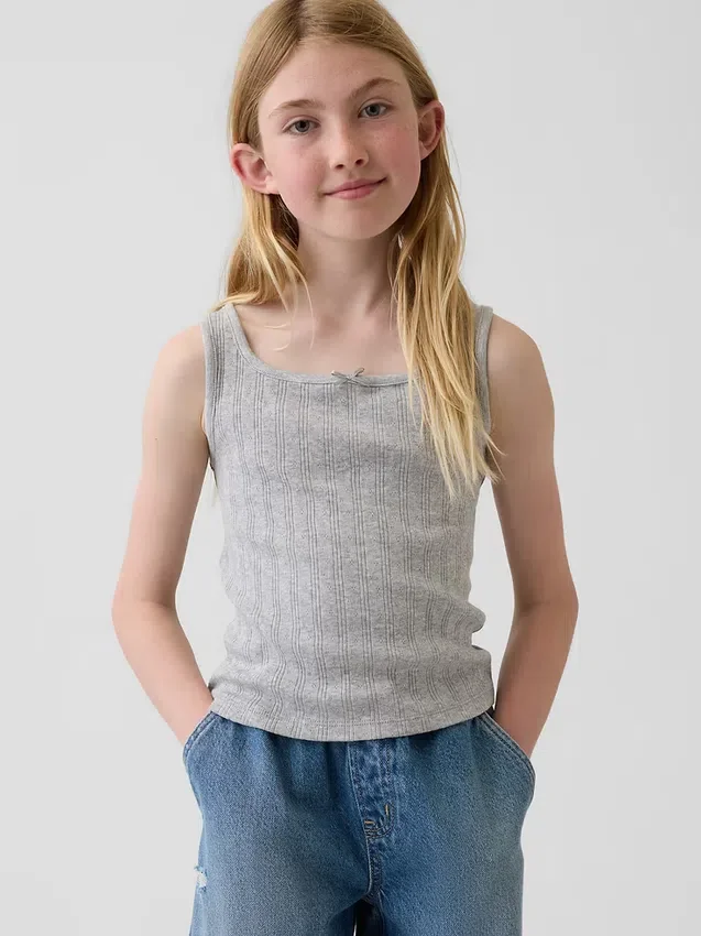 Débardeur en pointelle pour enfants