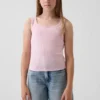 Débardeur en pointelle pour enfants