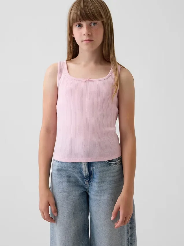 Débardeur en pointelle pour enfants