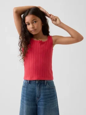 Débardeur en pointelle pour enfants