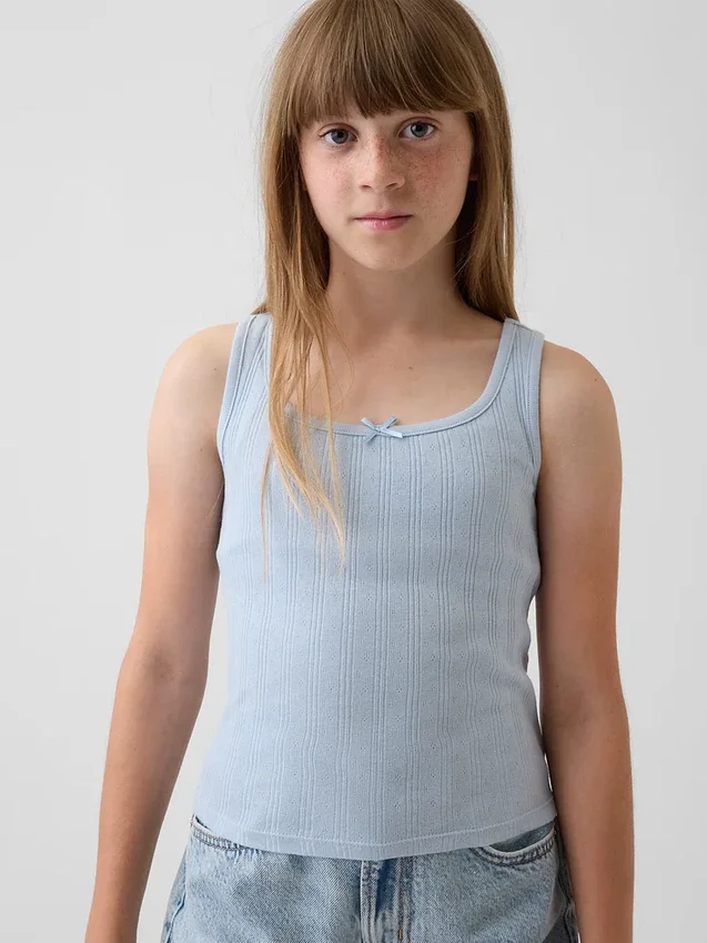 Débardeur en pointelle pour enfants