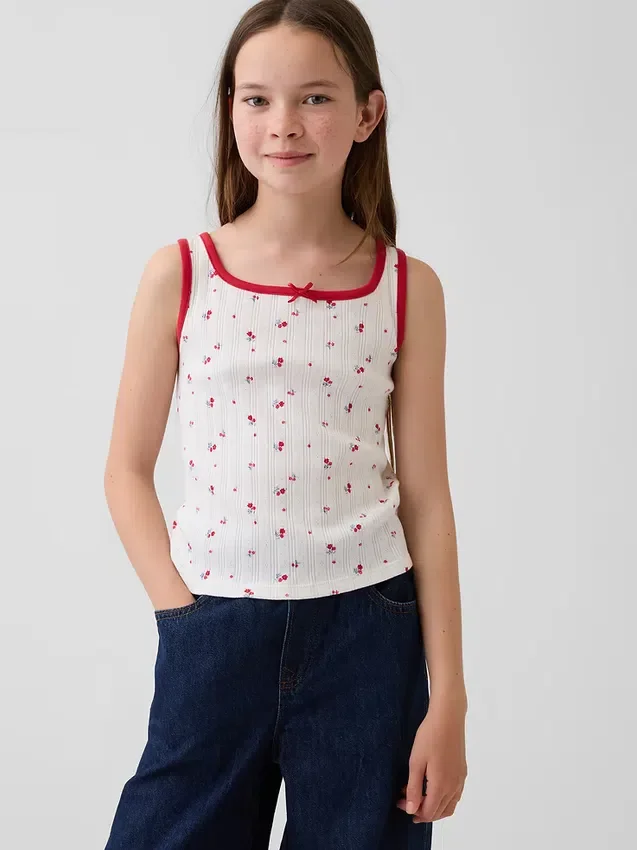 Débardeur en pointelle pour enfants