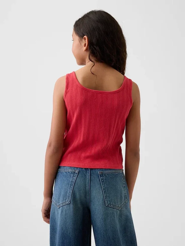 Débardeur en pointelle pour enfants