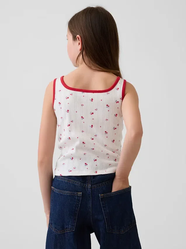 Débardeur en pointelle pour enfants