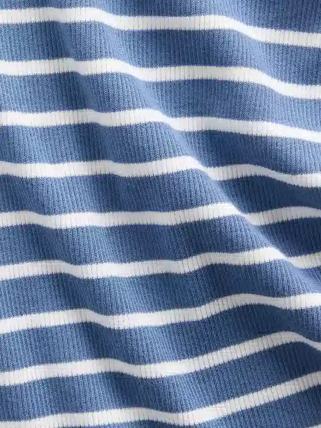 Débardeur enfant à encolure dégagée en maille côtelée