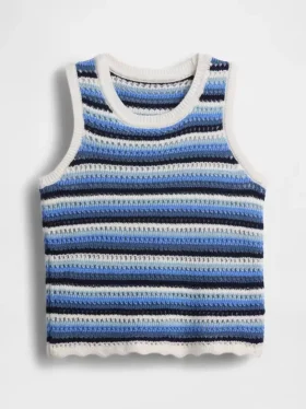 Débardeur rayé en crochet pour enfant