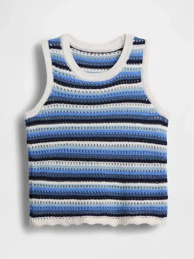 Débardeur rayé en crochet pour enfant