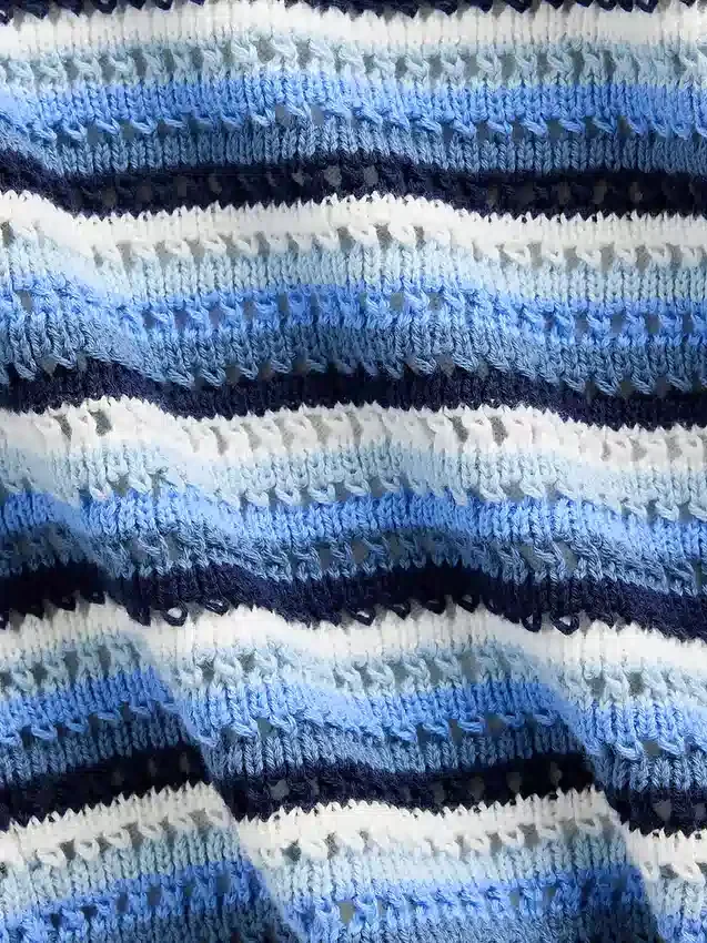 Débardeur rayé en crochet pour enfant