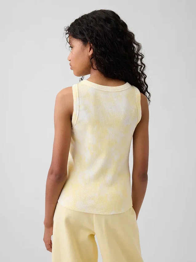 Débardeur tie-dye à côtes pour enfant