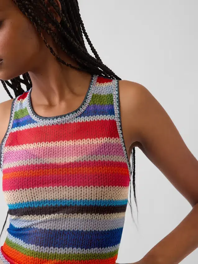 Débardeur transparent « Happy Stripe » de Gapstudio