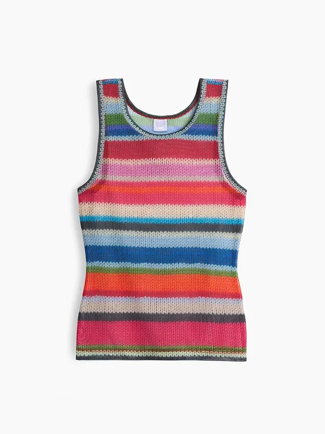 Débardeur transparent « Happy Stripe » de Gapstudio