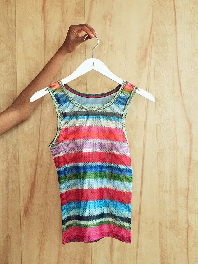 Débardeur transparent « Happy Stripe » de Gapstudio