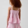 Débardeur à volants en gaze de coton pour enfant