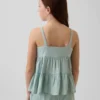 Débardeur à volants en gaze de coton pour enfant