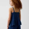 Débardeur à volants en gaze de coton pour enfant