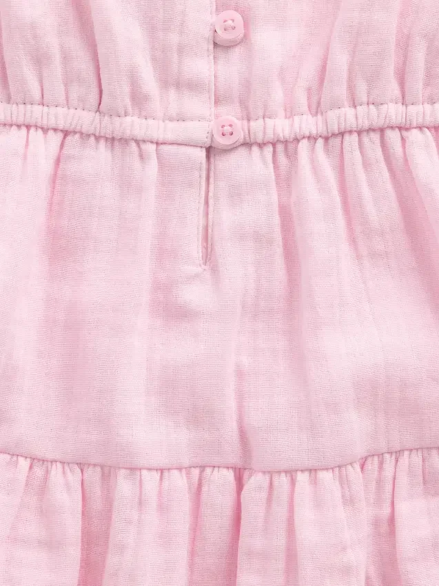 Débardeur à volants en gaze de coton pour enfant