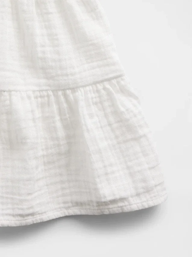 Débardeur à volants en gaze de coton pour enfant