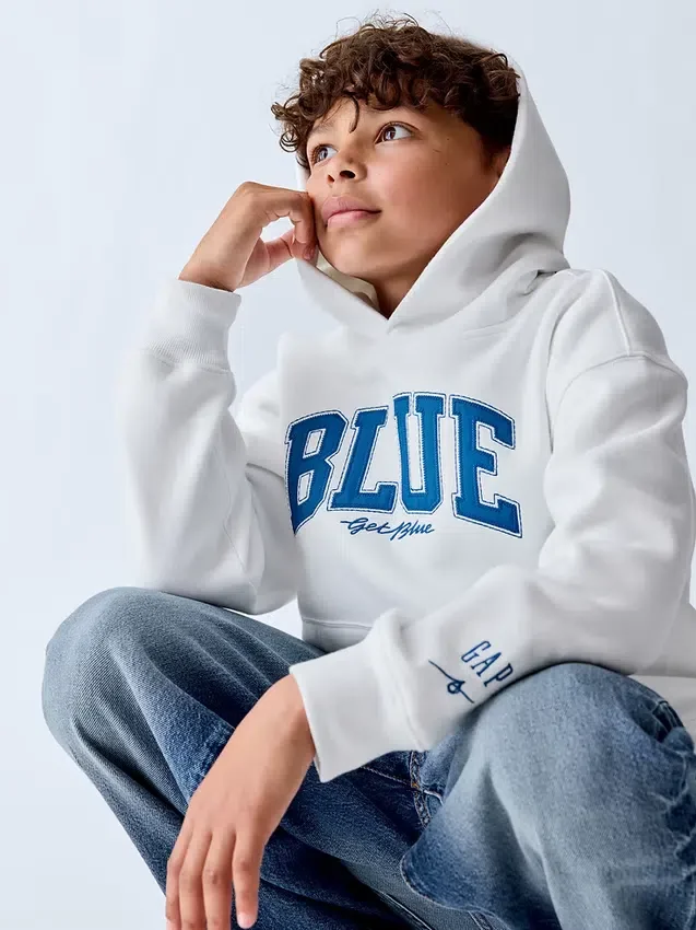 Découvrez le sweat à capuche ample Vintagesoft pour enfants de Gap